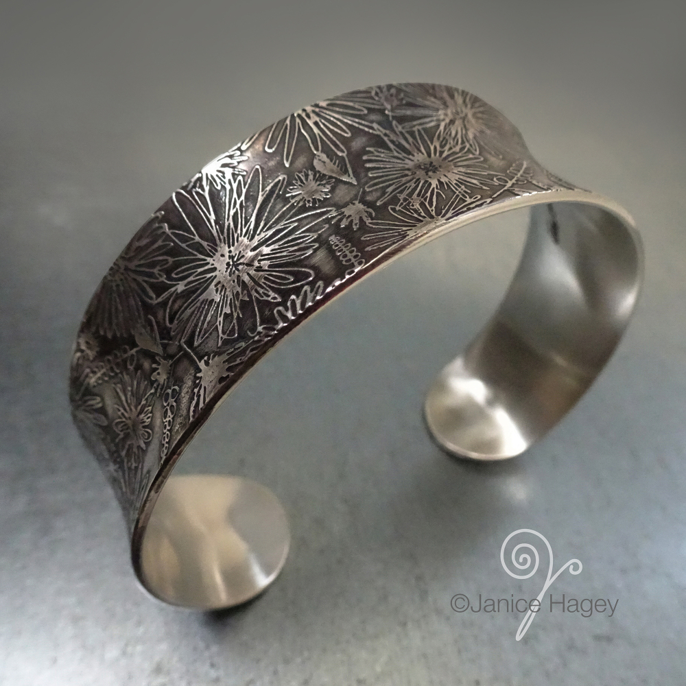 S kirk and son sterling cuff bracelet top