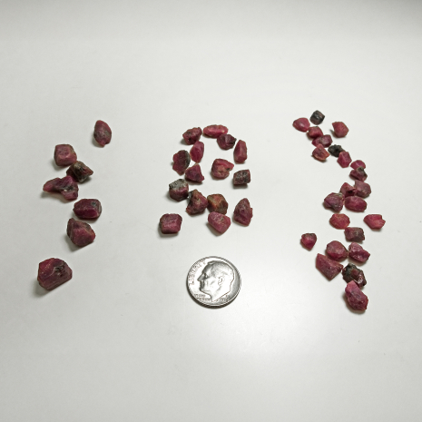 Loose Rough Hewn Rubies Loose Rough Hewn Rubies