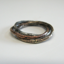 Interlocking Vine Rolling Ring