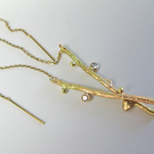 Forged Branch Earrings