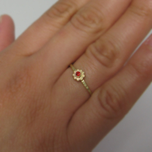 Mexican Fire Blossom Stacking Ring