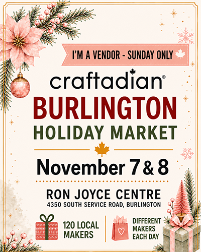 Craftadian 2026 Burlingon Holiday Market graphic - Sunday Only