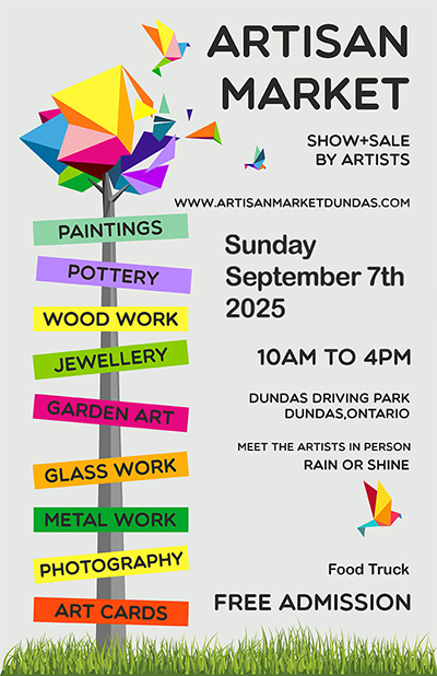 Dundas Artisan Market Poster 2025