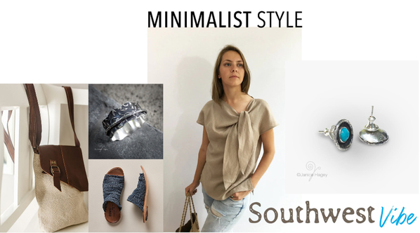 Minimalist Southwest-Style Fashion Collage Image